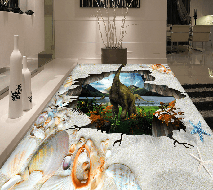 3D Dinosaur 131 Floor Mural Wallpaper AJ Wallpaper 2 