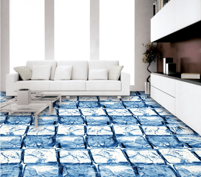 3D Ice Cube Floor Mural Wallpaper AJ Wallpaper 2 