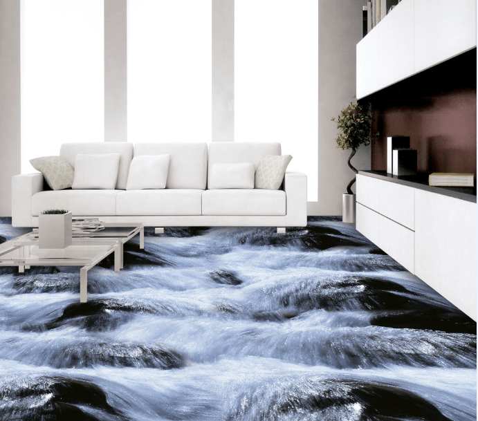 3D Beautiful River Floor Mural Wallpaper AJ Wallpaper 2 