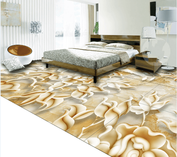 3D Jade Carving Scenery Floor Mural Wallpaper AJ Wallpaper 2 
