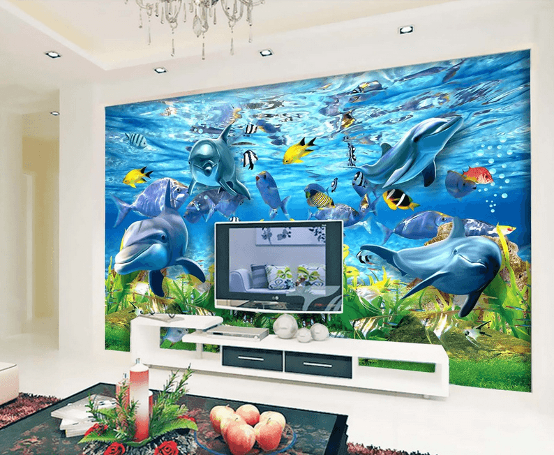 Ocean Dancing Fishes Wallpaper AJ Wallpaper 2 