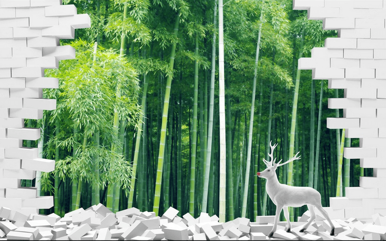 Bamboo Forest Elk Wallpaper AJ Wallpaper 
