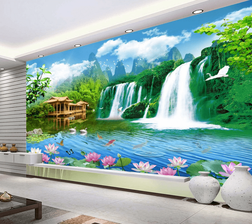 Waterfalls Landscape Wallpaper AJ Wallpaper 2 