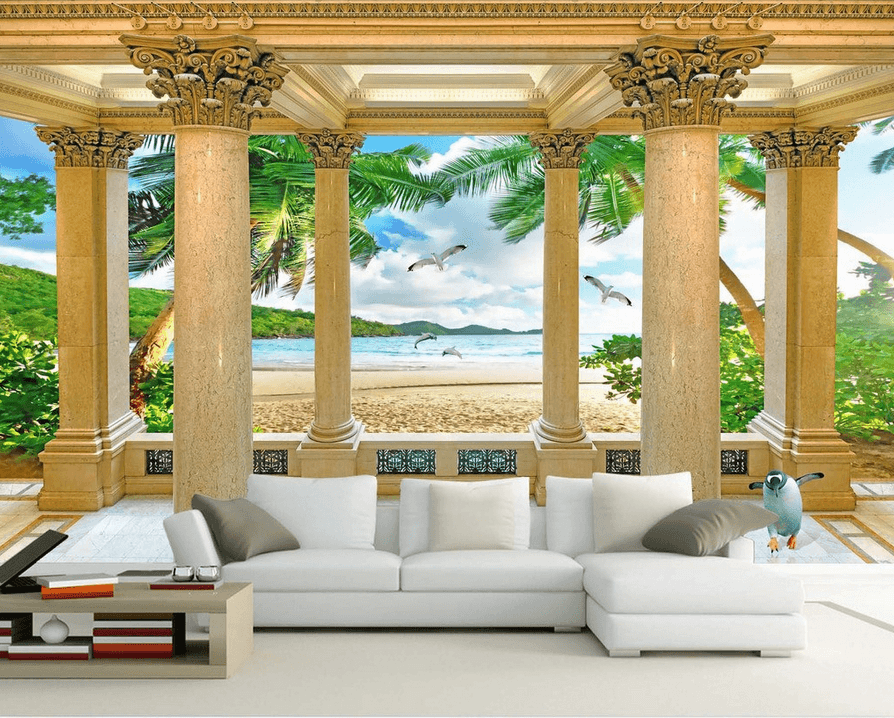 Beach Luxury Pavilion Wallpaper AJ Wallpaper 2 