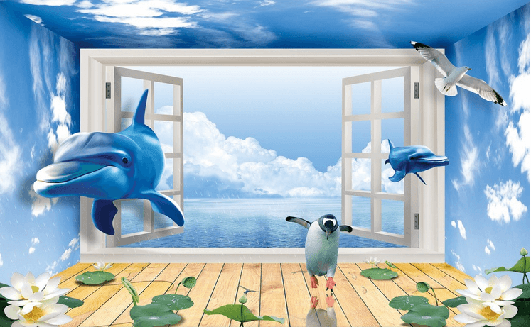 Ocean Lovely Animals Wallpaper AJ Wallpaper 