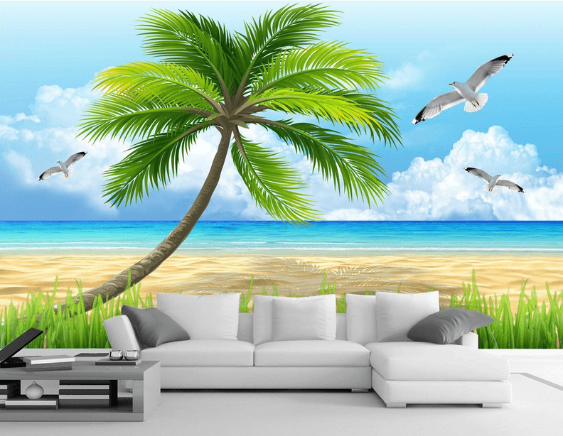 Beach Seagulls Wallpaper AJ Wallpaper 