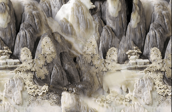 Jade Carving Landscape Wallpaper AJ Wallpaper 