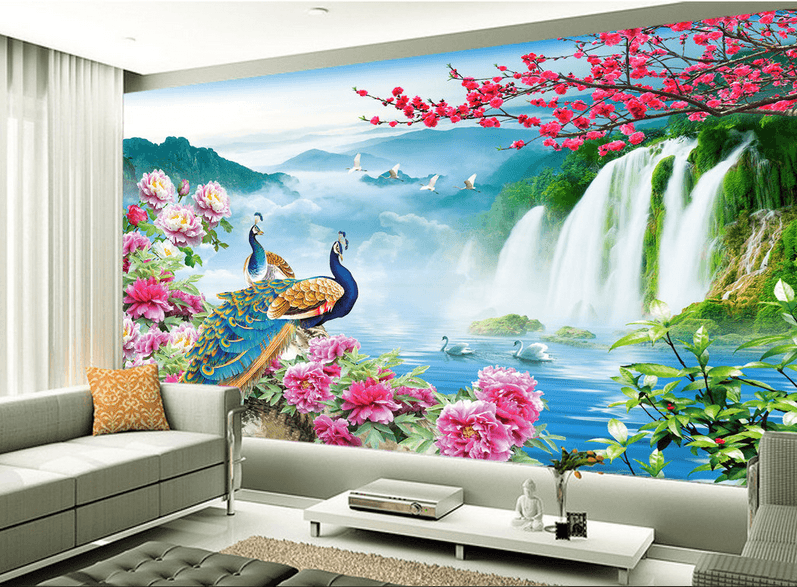Waterfall And Animals Wallpaper AJ Wallpaper 