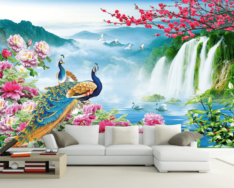 Waterfall And Animals Wallpaper AJ Wallpaper 
