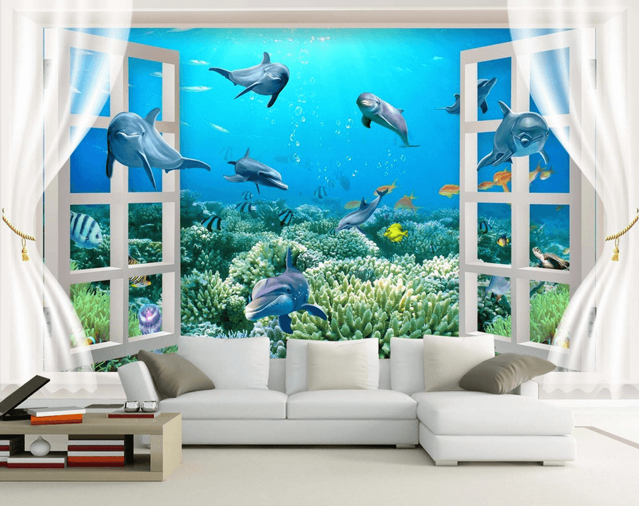 Window Ocean World Wallpaper AJ Wallpaper 
