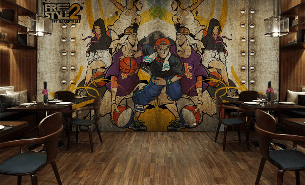 3D Basketball Blood 044 Wallpaper AJ Wallpaper 