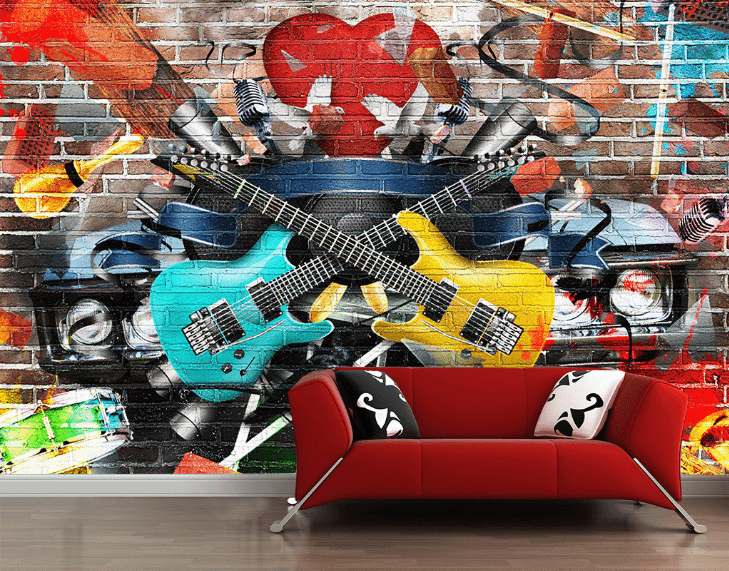 Two Guitars Wallpaper AJ Wallpaper 