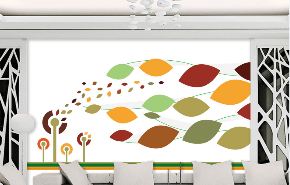 Dancing Leaf Wallpaper AJ Wallpaper 