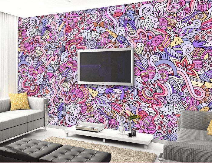 Colorful City Graffiti Wallpaper AJ Wallpaper 