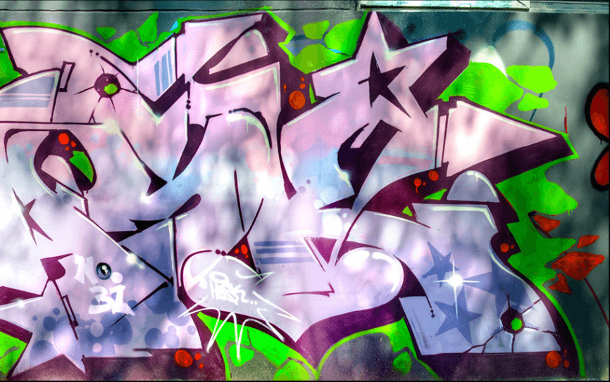 Modern Fashion Graffiti Wallpaper AJ Wallpaper 