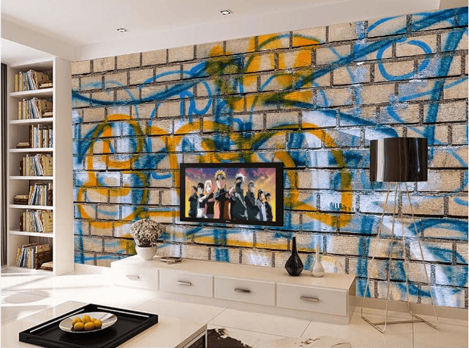 3D Wall Painting Doodle 047 Wallpaper AJ Wallpaper 