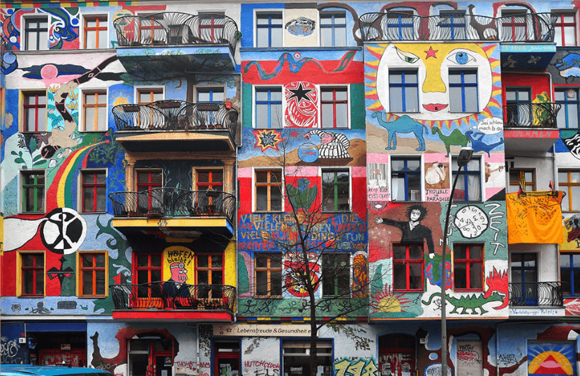 Colored Buildings Wallpaper AJ Wallpaper 