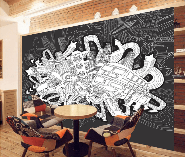 3D Black Line Drawing 030 Wallpaper AJ Wallpaper 