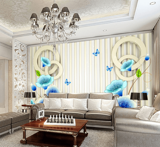 3D Morning Glory Butterfly 514 Wallpaper AJ Wallpaper 