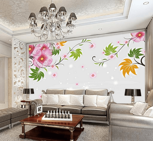 3D Flower Shining 506 Wallpaper AJ Wallpaper 