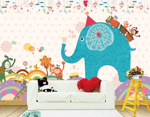 3D Cute Elephant 483 Wallpaper AJ Wallpaper 