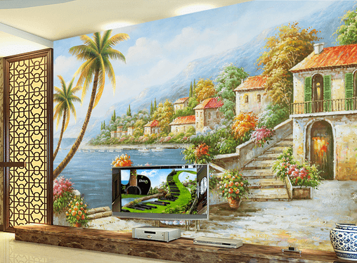 3D Coconut House 343 Wallpaper AJ Wallpaper 