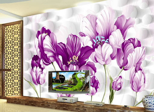 3D Flower Buds 340 Wallpaper AJ Wallpaper 