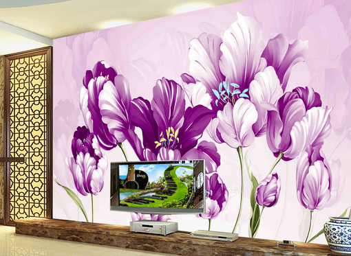 3D Large Petals 330 Wallpaper AJ Wallpaper 