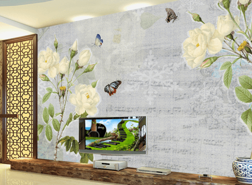 3D Attract Butterflies 218 Wallpaper AJ Wallpaper 
