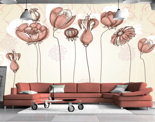 3D Red Flower 215 Wallpaper AJ Wallpaper 