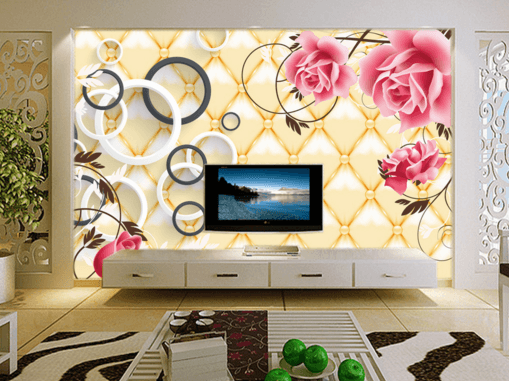 3D Big Circle Flower 192 Wallpaper AJ Wallpaper 