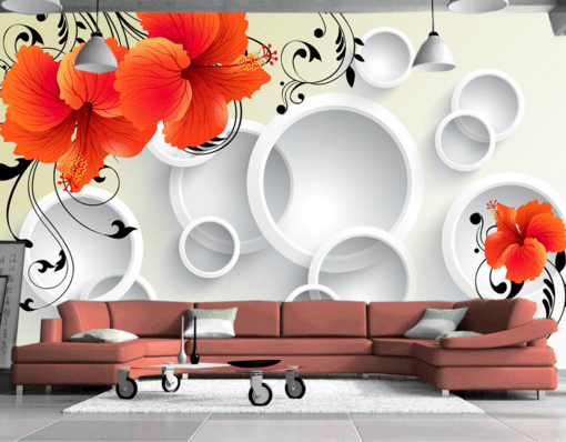 3D Enchanting Flowers 088 Wallpaper AJ Wallpaper 
