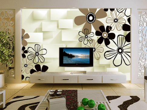 3D Flower Drill 061 Wallpaper AJ Wallpaper 