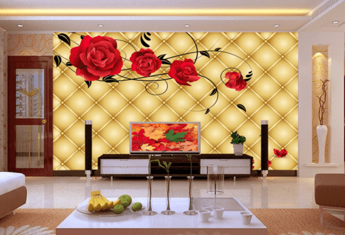 3D Rose Petal 036 Wallpaper AJ Wallpaper 