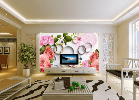 3D Colored Flowers 800 Wallpaper AJ Wallpaper 