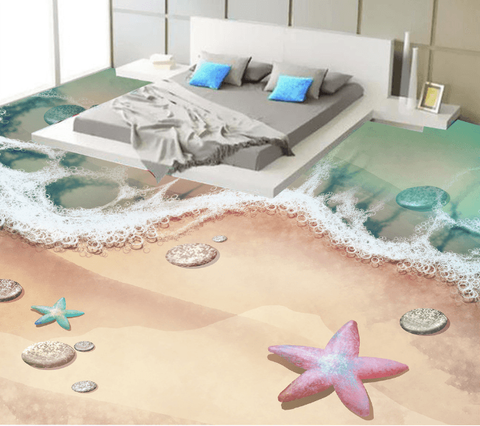 3D Beautiful Starfish 012 Floor Mural Wallpaper AJ Wallpaper 2 
