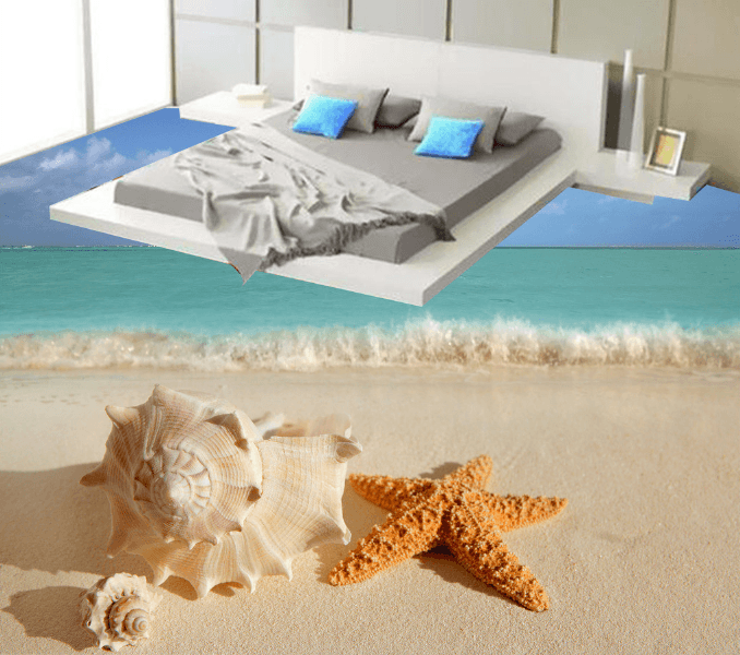 3D Beach Snail 207 Floor Mural Wallpaper AJ Wallpaper 2 