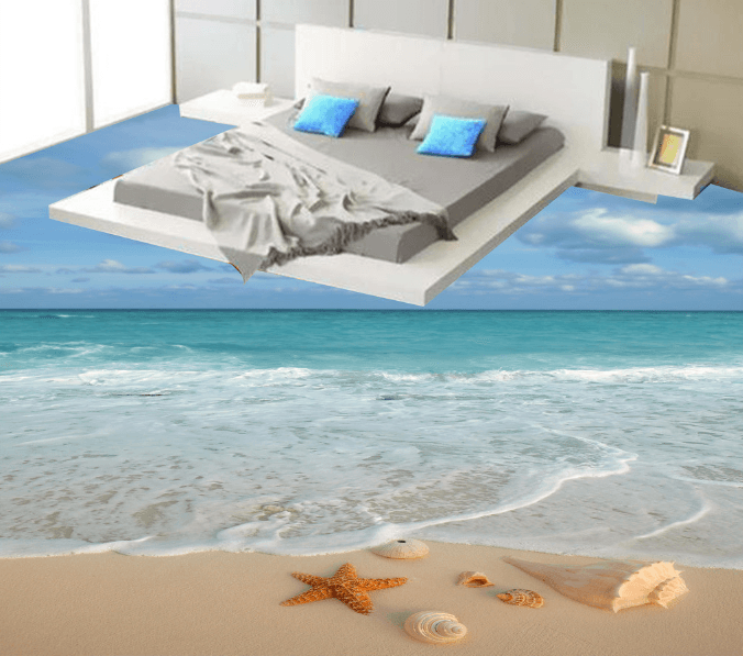 3D Slow Sea Breezeh 203 Floor Mural Wallpaper AJ Wallpaper 2 