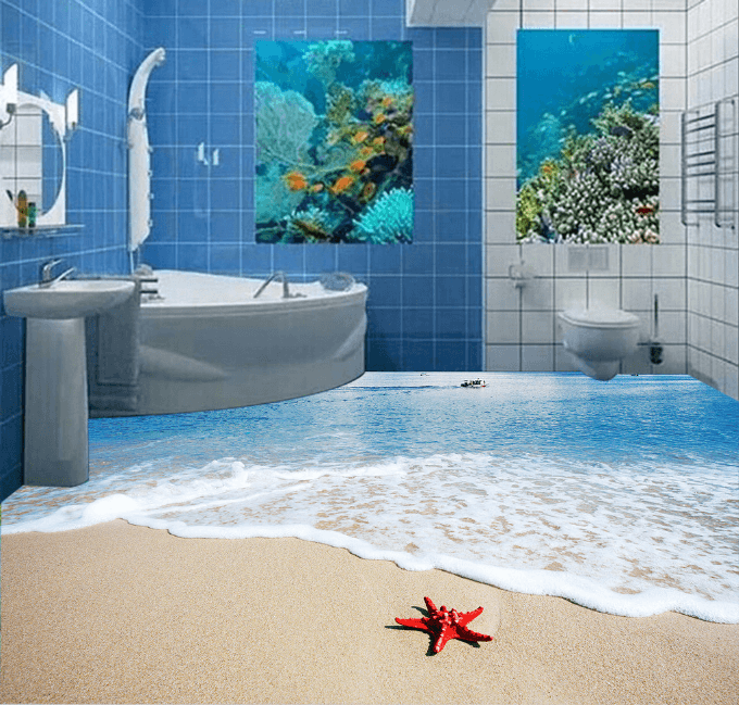 3D Lonely Starfish 193 Floor Mural Wallpaper AJ Wallpaper 2 