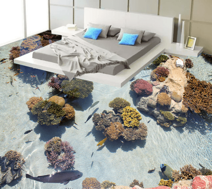 3D Crystal Clear 133 Floor Mural Wallpaper AJ Wallpaper 2 