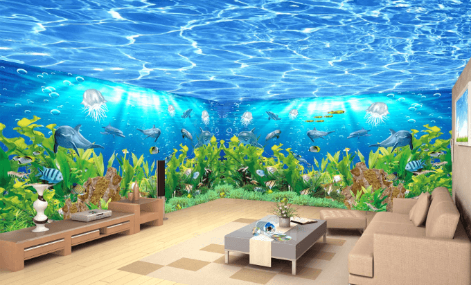 3D Sea Bottom Seagrass 170 Wallpaper AJ Wallpaper 