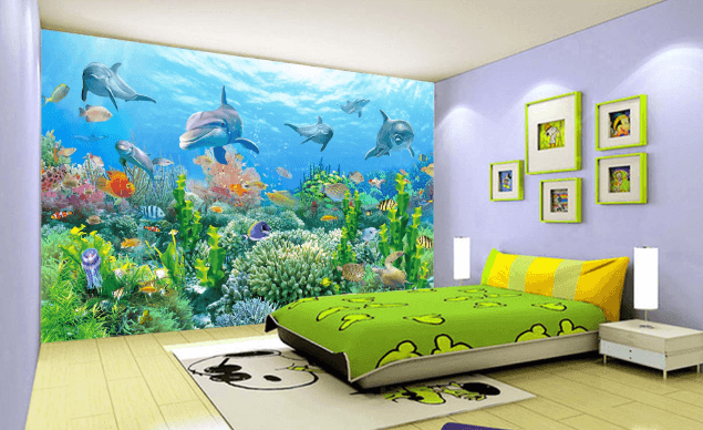 3D Turtle Dolphin 194 Wallpaper AJ Wallpaper 