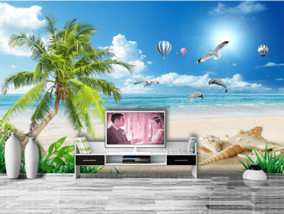 3D Sky Seagull 205 Wallpaper AJ Wallpaper 