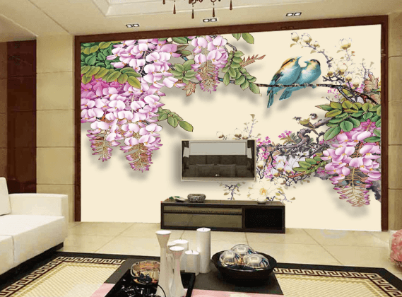 3D Bird Nesting 216 Wallpaper AJ Wallpaper 