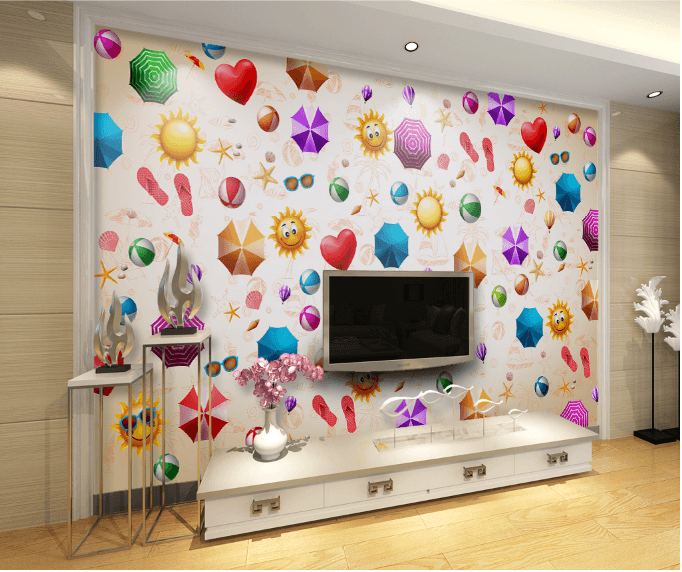 3D Bright Color Patterns Wallpaper AJ Wallpaper 