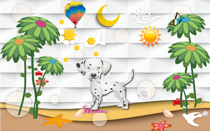 3D Pretty Lovely Dog Wallpaper AJ Wallpaper 
