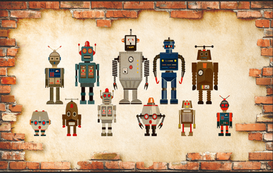 3D Robots And Bricks Wallpaper AJ Wallpaper 