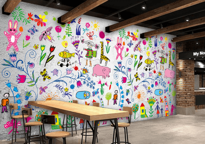 Lovely Graffiti Patterns Wallpaper AJ Wallpaper 