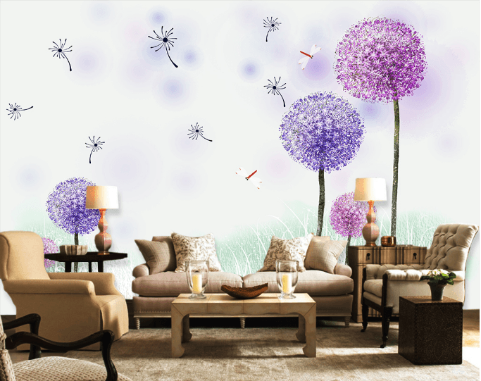 3D Dancing Dandelions Wallpaper AJ Wallpaper 