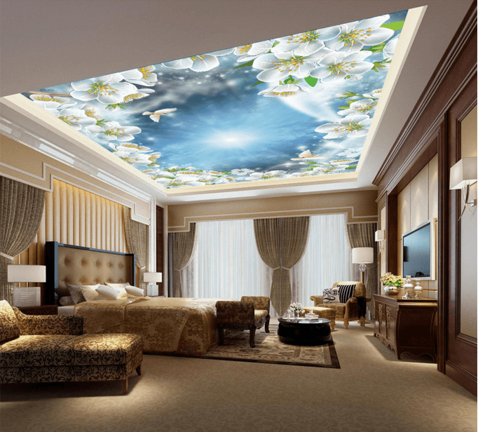 Sunshine White Flowers 300 Wallpaper AJ Wallpaper 